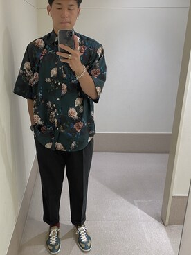 「アイテム（ブレスレット）」を使った、ooo.yusukeさん（メンズ・182cm）の夏コーディネート