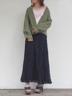 「Chico's（チコズ）のアイテム」を使った、LADIES&ANTIQUES NoT kyomachiさん（レディース・161cm）の夏コーディネート