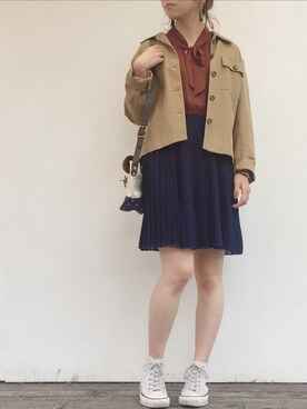 「HERITAGE LEATHER（ヘリテージレザー）のアイテム」を使った、LADIES&ANTIQUES NoT kyomachiさん（レディース・161cm）の秋コーディネート