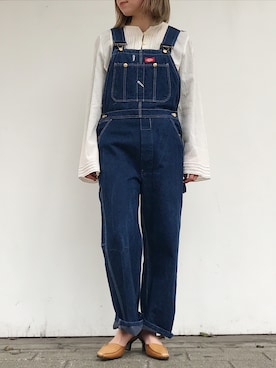「USA」｜「アイテム（サロペット/オーバーオール）」を使った、LADIES&ANTIQUES NoT kyomachiさん（レディース・161cm）の春コーディネート