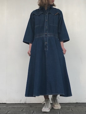 「USA」｜「アイテム（ワンピース/ドレス）」を使った、LADIES&ANTIQUES NoT kyomachiさん（レディース・161cm）の春コーディネート