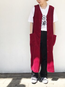「Eddie Bauer（エディーバウアー）のアイテム（ワンピース/ドレス）」を使った、LADIES&ANTIQUES NoT kyomachiさん（レディース・161cm）の秋コーディネート