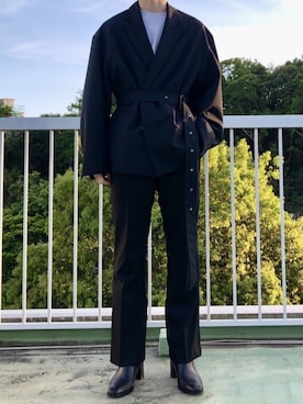 「RYO TAKASHIMA（リョウタカシマ）のアイテム（テーラードジャケット）」を使った、ふふふさん（メンズ・173cm）の夏コーディネート