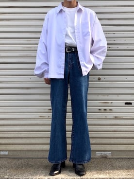 「select MOCA（セレクトモカ）のアイテム（パンツ）」を使った、ふふふさん（メンズ・173cm）の夏コーディネート