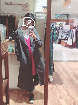 「ehka sopo（エヘカソポ）のアイテム（トレンチコート）」を使った、A.L.さん（レディース・152cm）の夏コーディネート
