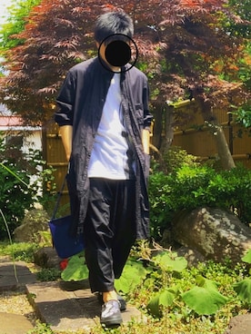 「ラッドミュージシャン」｜「アイテム（スニーカー）」を使った、チャコペン相互さん（メンズ・168cm）の夏コーディネート