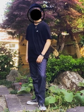 「JULIUS（ユリウス）のアイテム（リング）」を使った、チャコペン相互さん（メンズ・168cm）の夏コーディネート