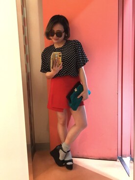 「さしいろ」｜「アイテム（バッグ）」を使った、kanaさん（レディース・148cm）の春コーディネート