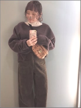 「モコモコ素材」｜kanaさん（レディース・148cm）の秋コーディネート