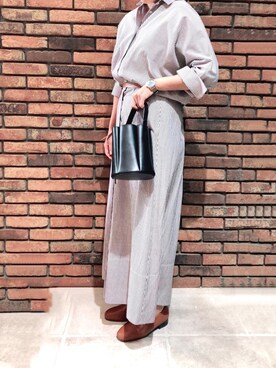 「テチチ(Te chichi)」｜「アイテム（シャツワンピース）」を使った、yamadaさん（レディース・159cm）の春コーディネート