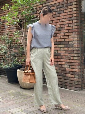 「チドリ柄」｜「アイテム（パンプス）」を使った、yamadaさん（レディース・158cm）の夏コーディネート