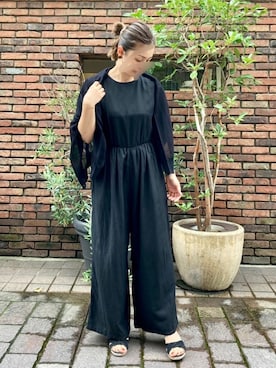 「Te chichi（テチチ）のアイテム（サロペット/オーバーオール）」を使った、yamadaさん（レディース・158cm）の夏コーディネート