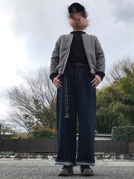 「エトセンス」｜「アイテム（ブルゾン）」を使った、M.K U170さん（メンズ・170cm）の冬コーディネート