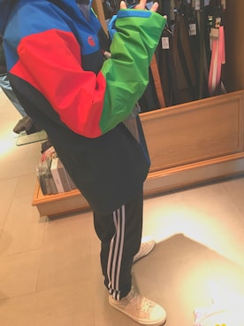 「BEAMS（ビームス）のアイテム（マウンテンパーカー）」を使った、Suzu.さん（レディース・158cm）の冬コーディネート