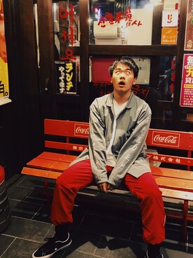 「RIPNDIP（リップンディップ）のアイテム（ブルゾン）」を使った、Yokkoiさん（メンズ・170cm）の夏コーディネート