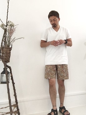 「improves（インプローブス）のアイテム（アクセサリー）」を使った、✂︎ NAOTO ✂︎さん（メンズ・170cm）の夏コーディネート