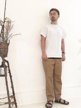 「improves（インプローブス）のアイテム（アクセサリー）」を使った、✂︎ NAOTO ✂︎さん（メンズ・170cm）の夏コーディネート