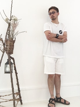 「improves（インプローブス）のアイテム（アクセサリー）」を使った、✂︎ NAOTO ✂︎さん（メンズ・170cm）の夏コーディネート