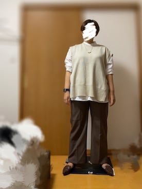 「GLOBAL WORK（グローバルワーク）の【抗菌防臭】シナヤカフィットオペラ/843395（パンプス、ブラウン系）」を使った、ふとっちょさん（レディース・163cm）の夏コーディネート