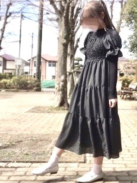 「ORiental TRaffic（オリエンタルトラフィック）のアイテム（ローファー）」を使った、risakoさん（レディース・158cm）の春コーディネート
