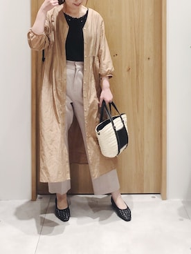 「おとなコーデ」｜「アイテム（シャツワンピース）」を使った、meg.さん（レディース・160cm）の春コーディネート