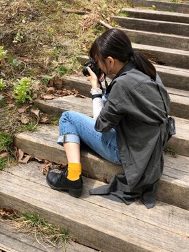 「カメラ女子」｜「アイテム（ワンピース）」を使った、Picklesさん（レディース・167cm）の春コーディネート