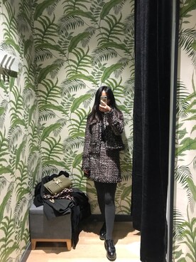 「H&M（エイチ・アンド・エム）のアイテム（ローファー）」を使った、ふみさん（レディース・158cm）の春コーディネート