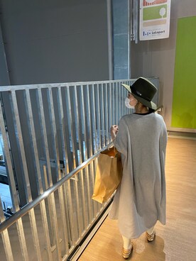 「URBAN RESEARCH ROSSO WOMEN（アーバンリサーチ　ロッソ）のアイテム（帽子）」を使った、emico.さん（レディース・152cm）の秋コーディネート