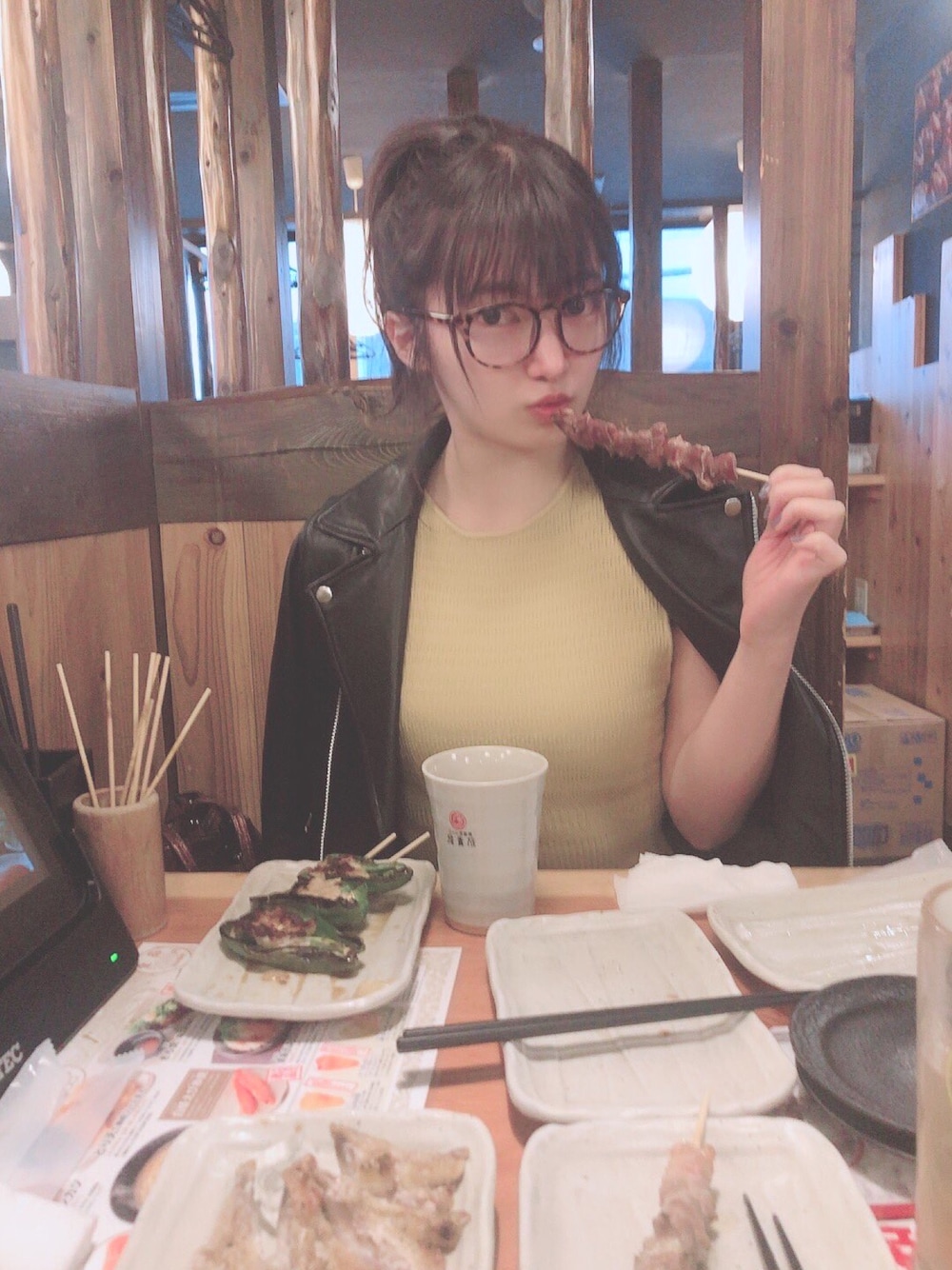 「SNIDELのアイテム（ワンピース/ドレス、イエロー系）」を使った、RUUさん（レディース・155cm）の夏コーディネートの1枚目の写真