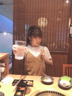 Snidel スナイデル の Tシャツレイヤードサテンキャミワンピース ワンピース Wear