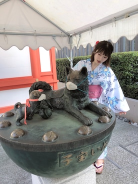 「竺仙（チクセン）のアイテム」を使った、RUUさん（レディース・156cm）の秋コーディネート