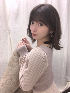 「MERCURYDUO（マーキュリーデュオ）のアイテム（カーディガン/ボレロ）」を使った、RUUさん（レディース・156cm）の秋コーディネート