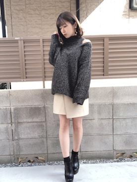 RUUさん（レディース・156cm）の冬コーディネート