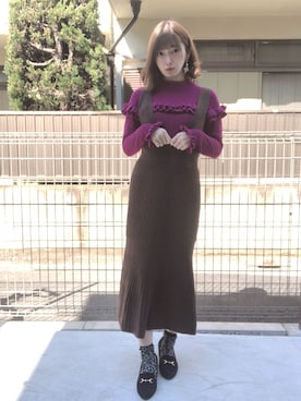 RUUさん（レディース・156cm）の冬コーディネート