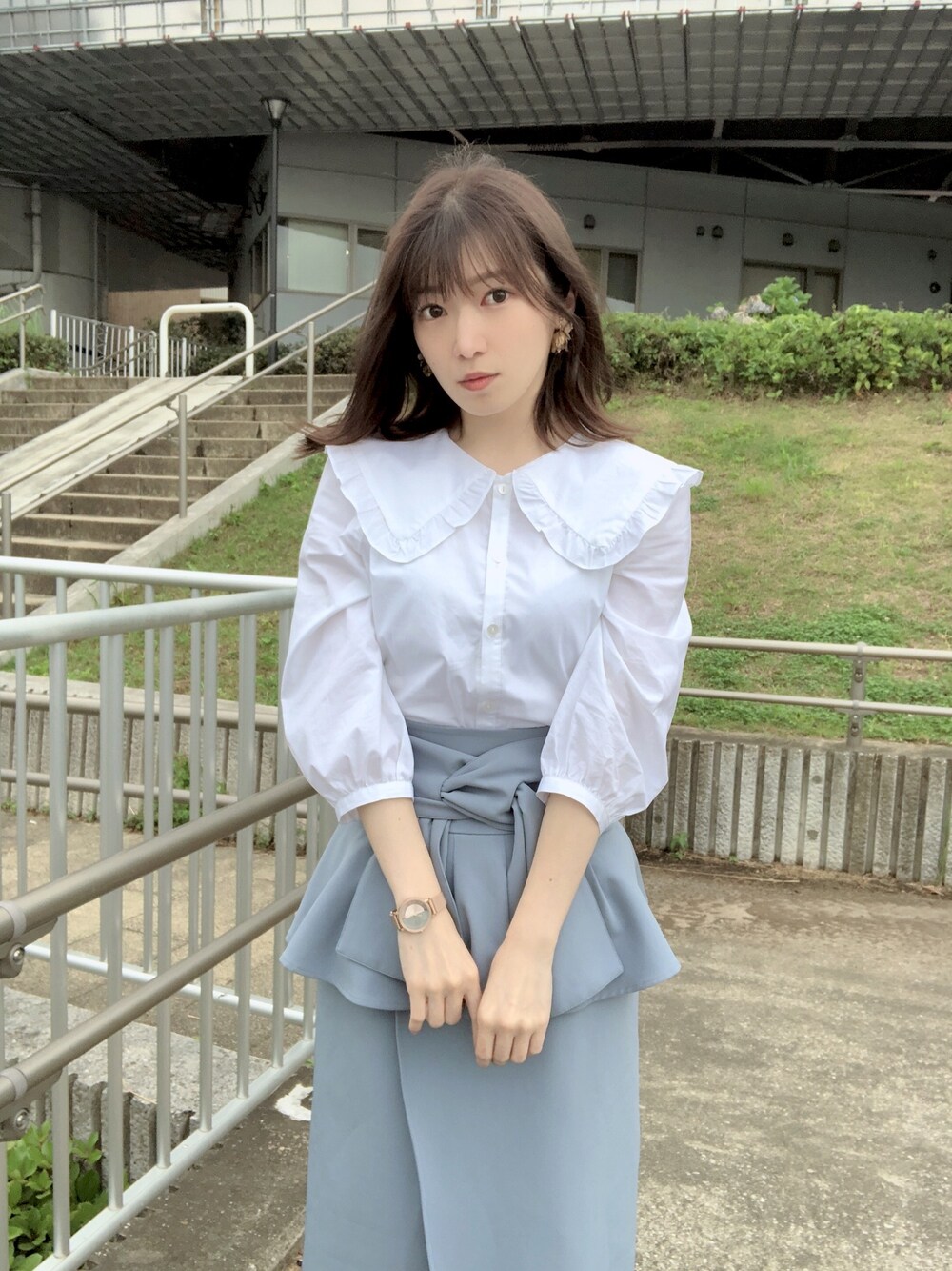 SNIDEL♡タグ付新品♡リボンディテールポンチスカート　0 正規品　ベージュ