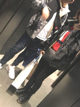 「Kinetics（キネティクス）のアイテム」を使った、ちょさん（レディース・164cm）の冬コーディネート