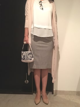 「BCBGMAXAZRIA（ビーシービージーマックスアズリア）のアイテム」を使った、Kazuさん（レディース・166cm）の秋コーディネート