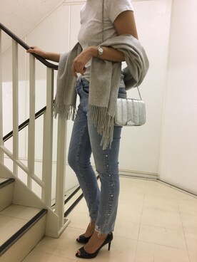 「PRADA（プラダ）のアイテム（パンプス）」を使った、Kazuさん（レディース・166cm）の秋コーディネート