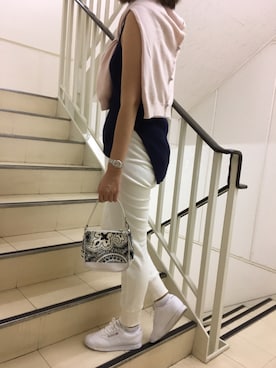 「Pringle（プリングル）のアイテム」を使った、Kazuさん（レディース・166cm）の秋コーディネート