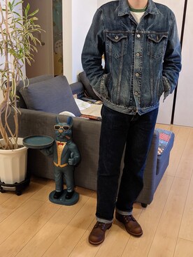 「Levi’s MADE＆CRAFTED（リーバイスメードアンドクラフテッド）のアイテム」を使った、Ericさん（メンズ・178cm）の秋コーディネート