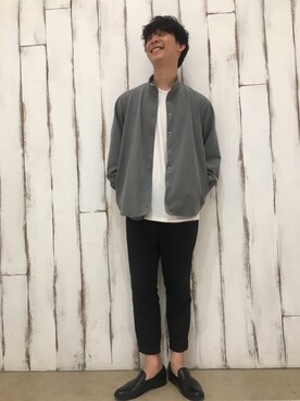「Steven Alan（スティーブンアラン）のアイテム（その他シューズ）」を使った、tonsukeさん（メンズ・177cm）の夏コーディネート