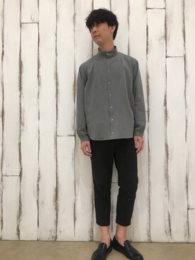 「Steven Alan（スティーブンアラン）のアイテム（その他シューズ）」を使った、tonsukeさん（メンズ・177cm）の夏コーディネート