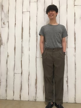 「Steven Alan（スティーブンアラン）のアイテム（その他シューズ）」を使った、tonsukeさん（メンズ・177cm）の夏コーディネート