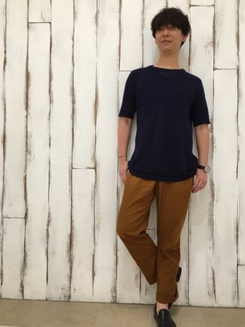 「Steven Alan（スティーブンアラン）のアイテム（その他シューズ）」を使った、tonsukeさん（メンズ・177cm）の夏コーディネート
