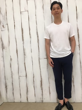 「Steven Alan（スティーブンアラン）のアイテム（その他シューズ）」を使った、tonsukeさん（メンズ・177cm）の夏コーディネート