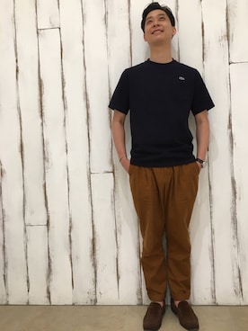 「SHARE PARK（シェアパーク）のアイテム（パンツ）」を使った、tonsukeさん（メンズ・177cm）の夏コーディネート