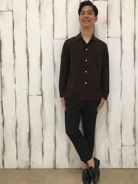 「Steven Alan（スティーブンアラン）のアイテム（その他シューズ）」を使った、tonsukeさん（メンズ・177cm）の夏コーディネート