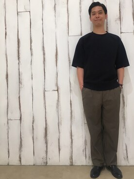「Steven Alan（スティーブンアラン）のアイテム（その他シューズ）」を使った、tonsukeさん（メンズ・177cm）の夏コーディネート