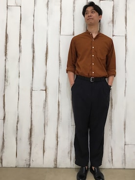 「Steven Alan（スティーブンアラン）のアイテム（その他シューズ）」を使った、tonsukeさん（メンズ・177cm）の夏コーディネート