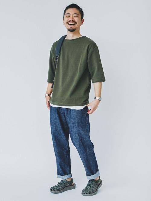 小林 健太 Green Label Relaxing Keenのサンダルを使ったコーディネート Wear
